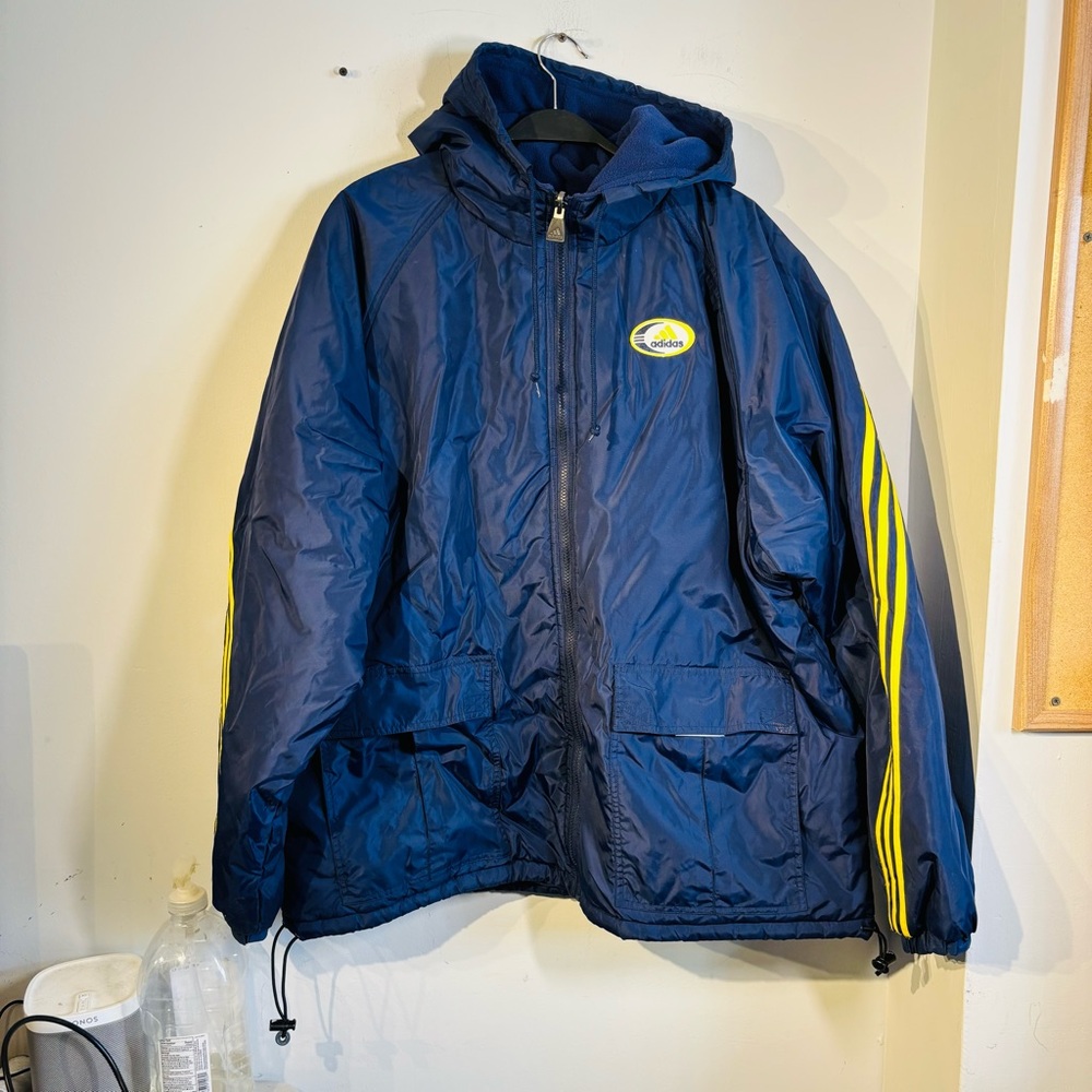 Vintage 90’s Adidas Reversible Coat Men’s Size XL Blue